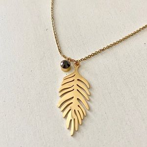 14k Gold Plated Stainless Steel Palm Necklace